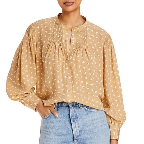 Rebecca Taylor Silk Emmy Blouse Long Sleeve Size Small - Picture 1 of 7